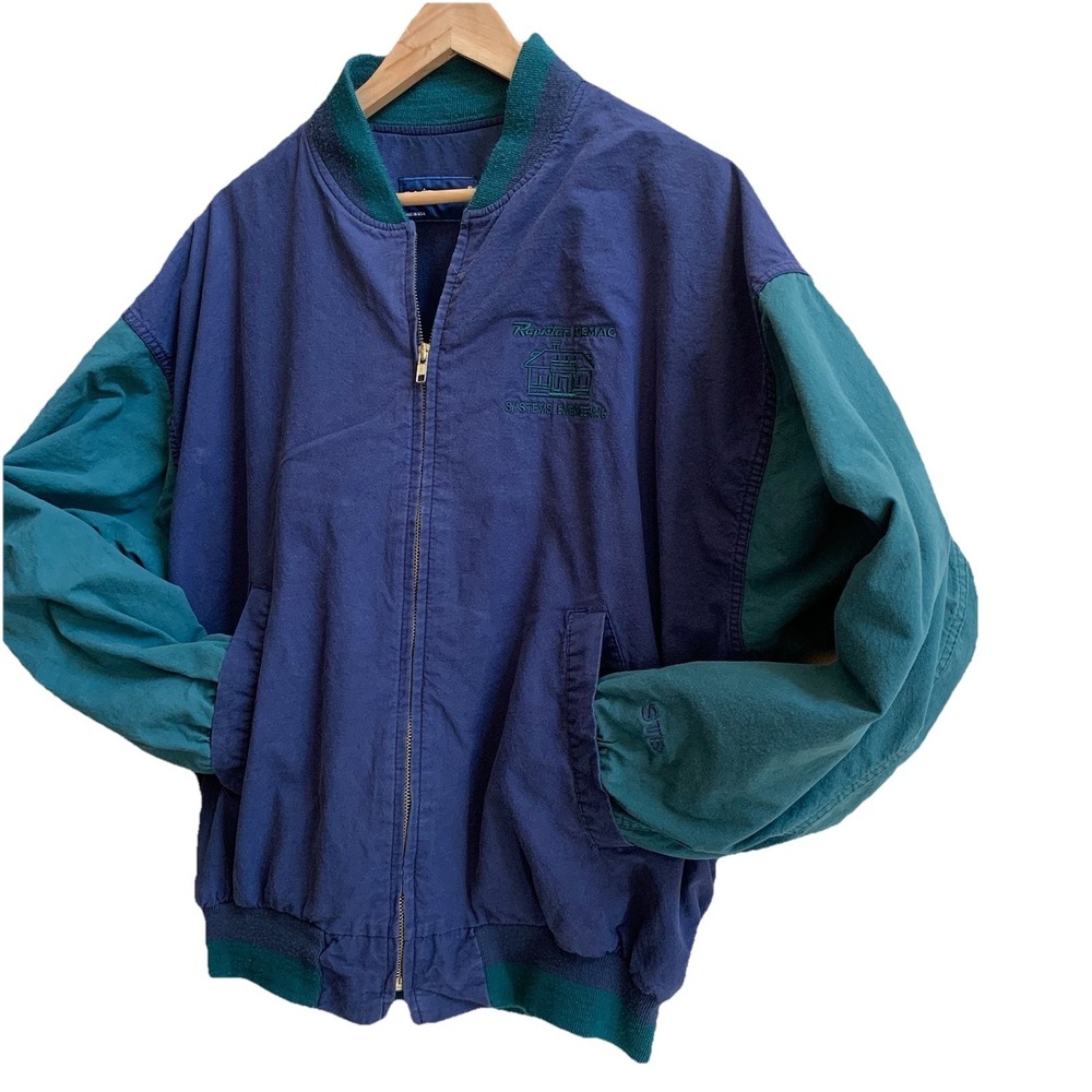 Vintage Swingster Varsity Jacket RAPISTAR DEMAG SYSTEM E-Company Logo Men's SZ-L